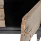 Bloomville Brass & Faux Shagreen 4 Door TV Unit by Richmond Interiors