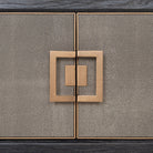 Bloomville Brass & Faux Shagreen 4 Door TV Unit by Richmond Interiors