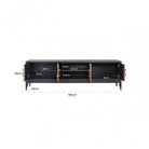 Bloomville Brass & Faux Shagreen 4 Door TV Unit by Richmond Interiors