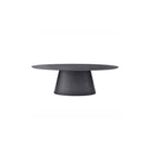 Tavamo Oval Black Oak Dining Table by Tommy Franks