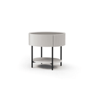 Avola Bedside Table - Matte Beige by Tommy Franks