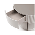 Avola Bedside Table - Matte Beige by Tommy Franks