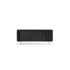 Lantine Black Oak & Brass Buffet by Tommy Franks