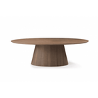 Tavamo Oval Walnut Wood Dining Table by Tommy Franks