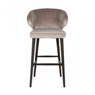 Indigo Khaki Velvet Bar Stool by Richmond Interiors