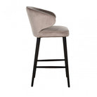 Indigo Khaki Velvet Bar Stool by Richmond Interiors