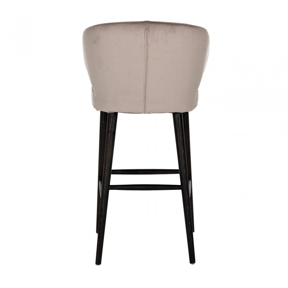 Indigo Khaki Velvet Bar Stool by Richmond Interiors