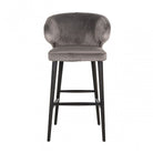Indigo Stone Velvet Bar Stool by Richmond Interiors