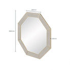 Hampton Grey Octagon Mirror by D.I. Designs