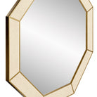 Hampton Ivory Octagon Mirror by D.I. Designs