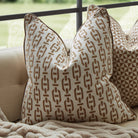 Burlington Tan & Galaxy Fawn Piping Cushion by Decorum Interiors