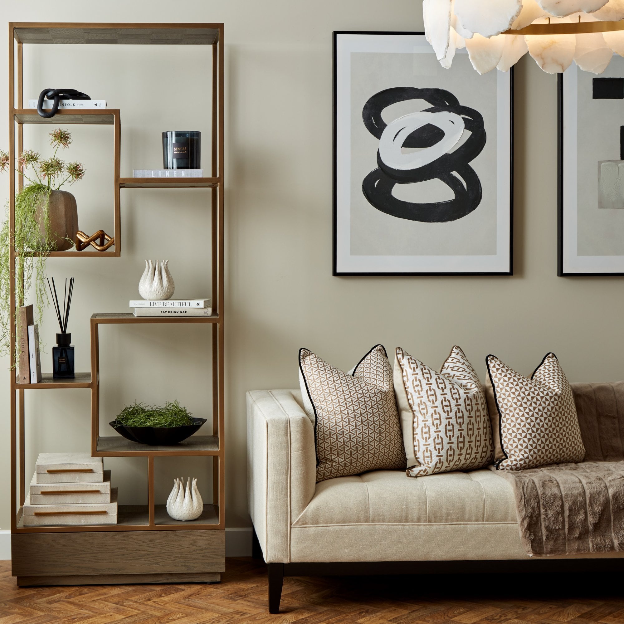 Set of 3 Minimalist Abstract Framed Art by Kensington