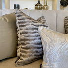 Ezra Truffle & Celine Fawn Piping Cushion by Luxe Casa