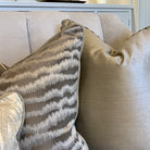 Ezra Truffle & Celine Fawn Piping Cushion by Luxe Casa