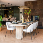 La Cantera Oval Dining Table - 240cm by Richmond Interiors