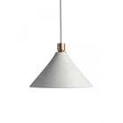Bertie Satin Brass & Ceramic Pendant Light by Heathfield & Co