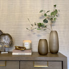 Somero Small Matte Light Brown Glass Vase by Light & Living