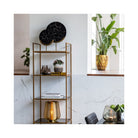 Guoya Black Agate & Antique Bronze Ring On Stand by Light & Living
