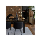 Guoya Black Agate & Antique Bronze Ring On Stand by Light & Living
