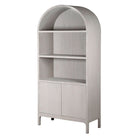 Arch Top Display Cabinet Oak Wood 2 Shelves & 2 Doors by Kensington