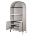 Arch Top Display Cabinet Oak Wood 2 Shelves & 2 Doors by Kensington