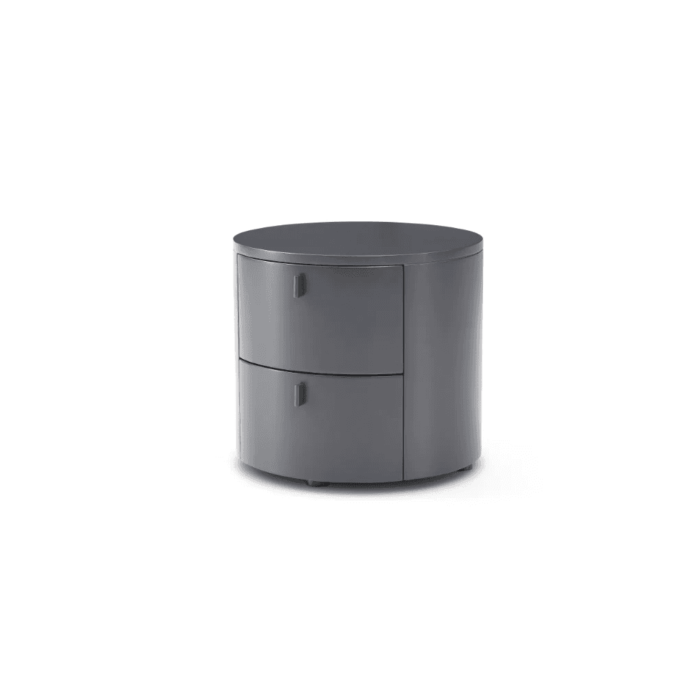 Sims Matte Anthracite Bedside Table by Tommy Franks