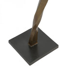 Charlie Textured Brass Aluminium Abstract Sculpture by Libra Interiors