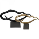 Isla Small Textured Brass Aluminium Abstract Sculpture by Libra Interiors