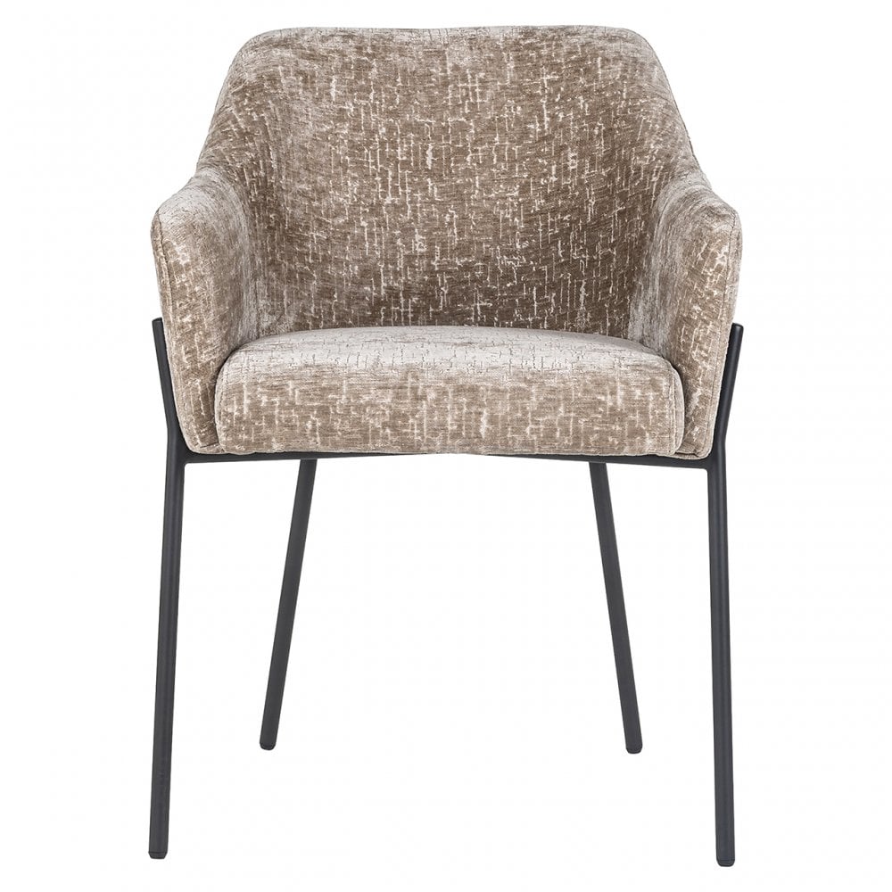 Fay shitake Velvet Chair by Richmond Interiors