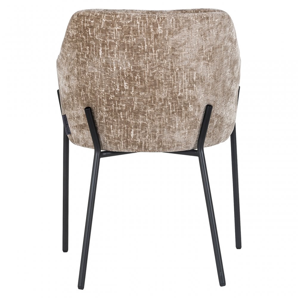 Fay shitake Velvet Chair by Richmond Interiors
