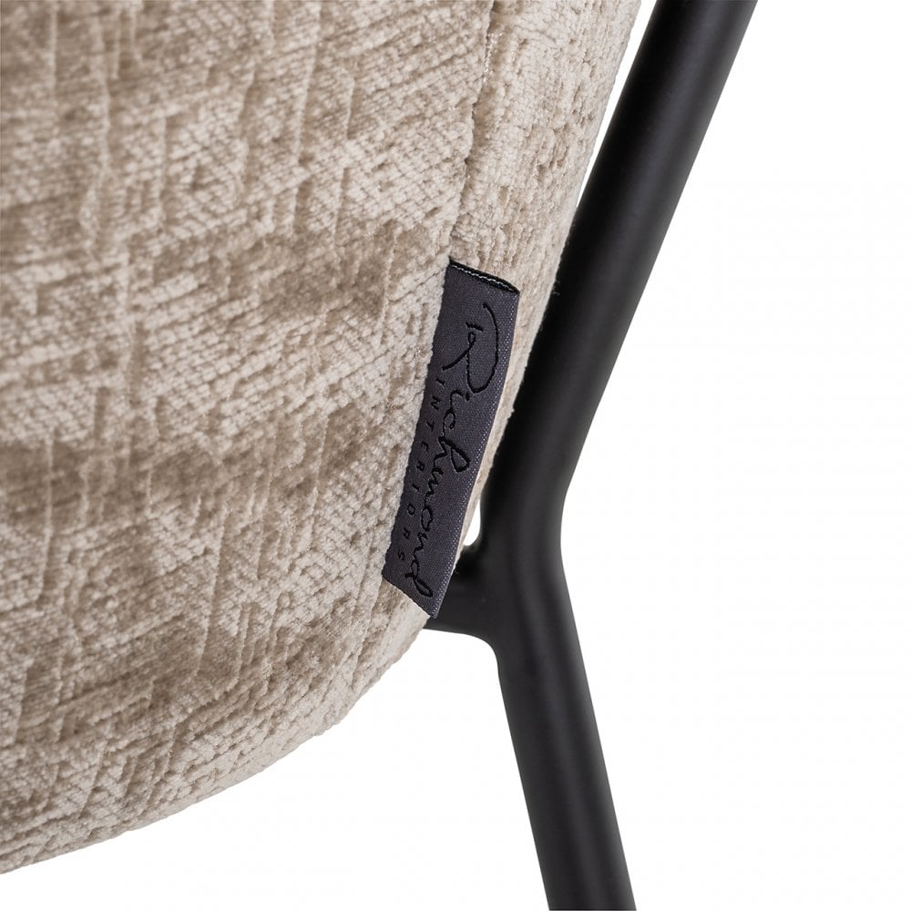 Fay shitake Velvet Chair by Richmond Interiors