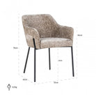 Fay shitake Velvet Chair by Richmond Interiors