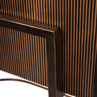 Hunter Corrugated Antique Gold Console Table by Libra Interiors