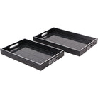 Squares Pattern Set of 2 Trays by Libra Interiors