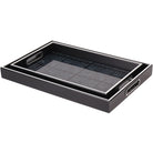 Squares Pattern Set of 2 Trays by Libra Interiors