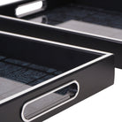 Squares Pattern Set of 2 Trays by Libra Interiors