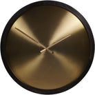 Iron Dial Wall Clock with Wooden Frame Small by Libra Interiors