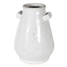 Small White Terracotta Vase with Handles by Kensington