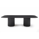 Lantine 280cm Black Oak & Brass Dining Table by Tommy Franks