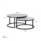 Lexington Carrara Marble Coffee Tables (Set of 2 ) by Richmond Interiors