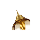 Tiber Brushed Brass Single Pendant Light by Quintiesse