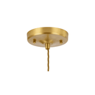 Tiber Brushed Brass Single Pendant Light by Quintiesse
