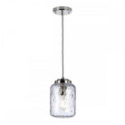 Sola Polished Nickel Single Pendant Light by Elstead Lighting
