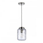 Sola Polished Nickel Single Pendant Light by Elstead Lighting