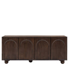 Arc Sideboard Dark Mango Wood 4 Door by Abode