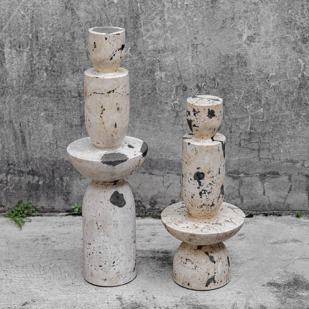 Nouveau Tower Indoor-Outdoor Sculptures Set of 2 by Uttermost