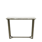 Lusso Green Marble & Reinforced Concrete Console Table by Abode