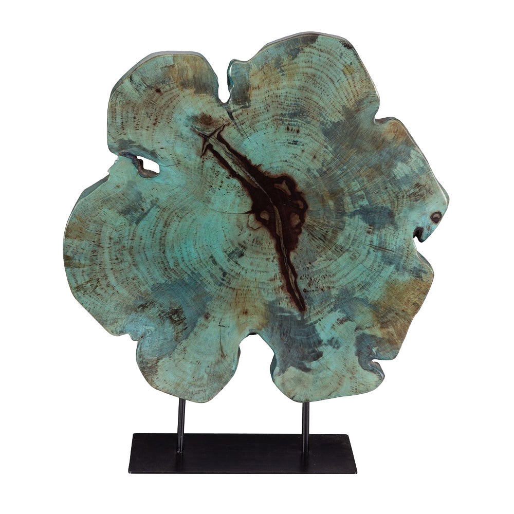 Bahati Mounted Wooden Sculpture in Blue by Uttermost