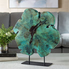 Bahati Mounted Wooden Sculpture in Blue by Uttermost