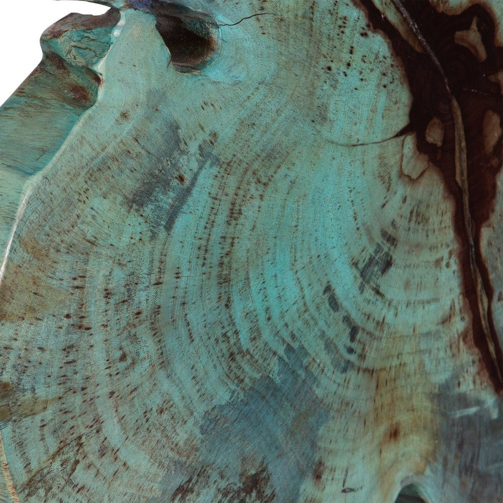Bahati Mounted Wooden Sculpture in Blue by Uttermost